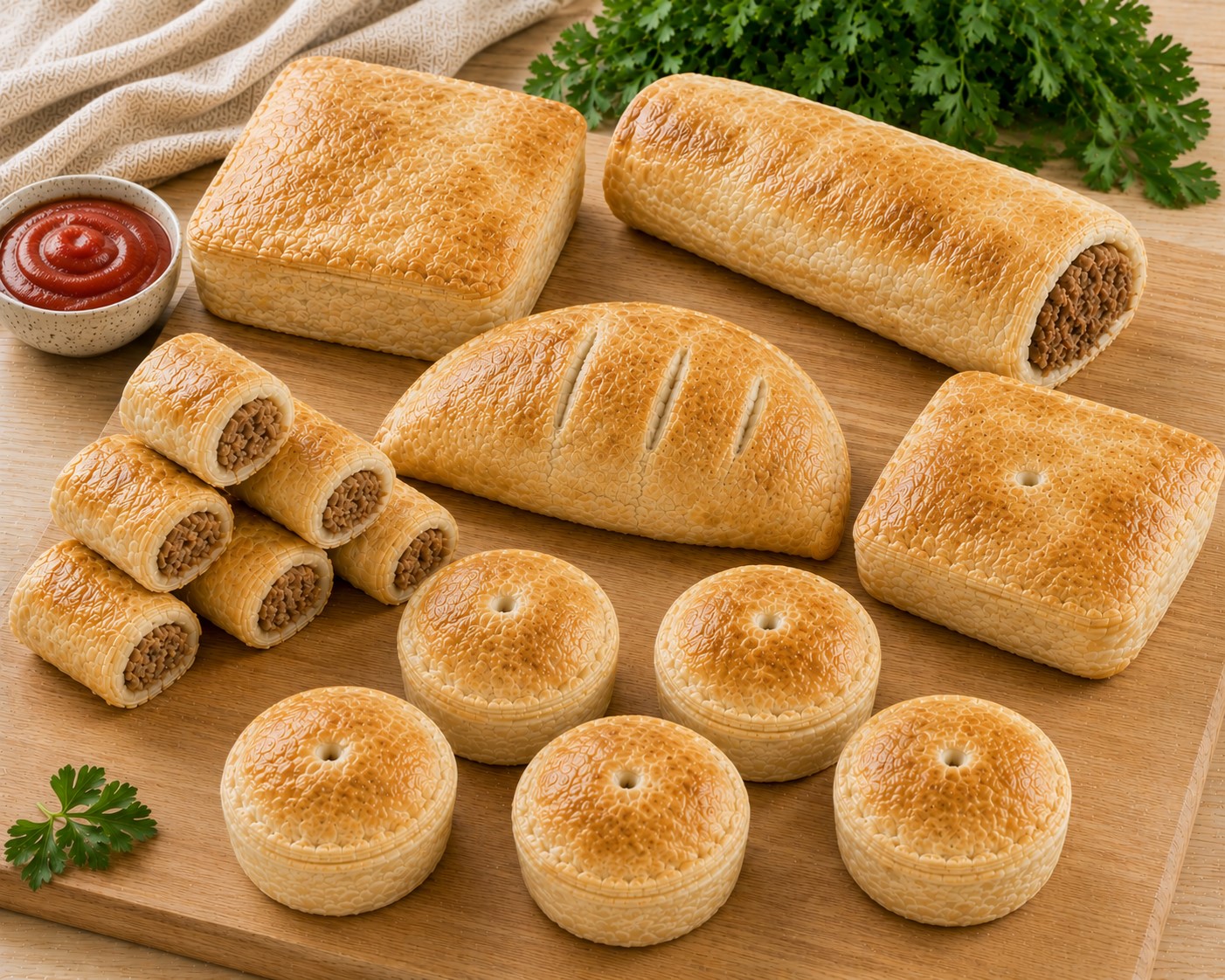 Pies, Sausage Roll and Pasty